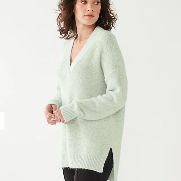 Nwot Nine West V-Neck Tunic Sweater Size S - Picture 1 of 11